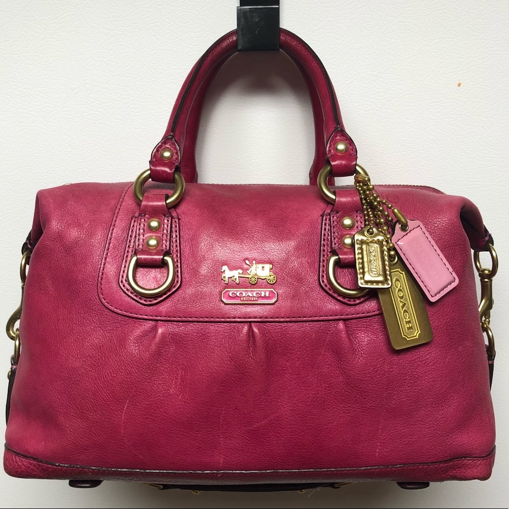 ON HOLD Coach deep hot pink 2 way Convertible